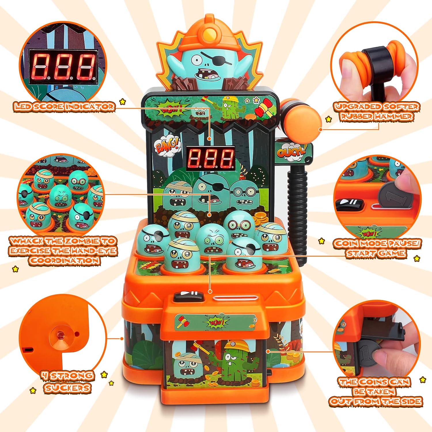 Zabawki Zombie Whack Game dla  – Skee Ball Arcade recenzja i cena